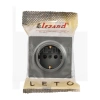 Розетка 1-м ОП LETO с заземл. ПБТ платина LEZARD 752-3500-122B изображение, фото