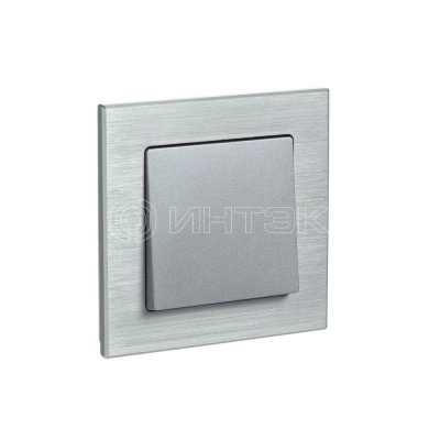 Рамка 1-м AtlasDesign Nature метал. серебр. Systeme Electric ATN312101 изображение, фото