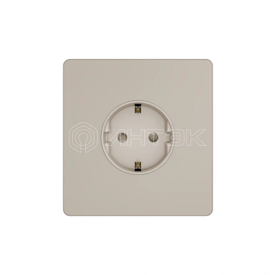 Розетка 1-м СП Systeme Infinity 16А IP20 250В с заземл. защ. шторки песчан. берег Systeme Electric FSE000545 изображение, фото