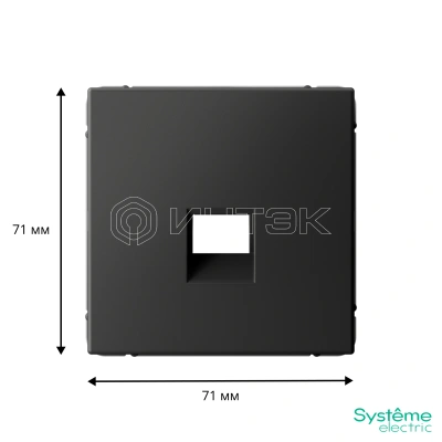 Накладка информационная ArtGallery типа Keystone базальт Systeme Electric GAL001484 изображение, фото