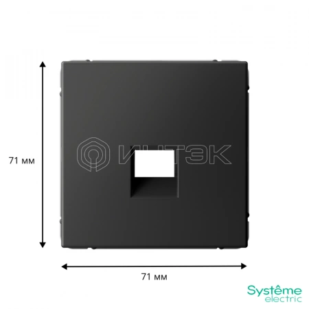 Накладка информационная ArtGallery типа Keystone базальт Systeme Electric GAL001484 изображение, фото