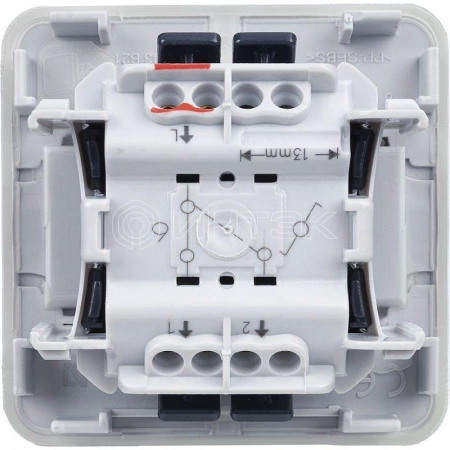 Переключатель проходной 1-кл. 1п СП Plexo 10А IP55 10AX механизм сер. Legrand 069511 изображение, фото