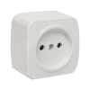 Розетка 1-м ОП Минск 10А IP20 без заземл. бел. Basic EKF EGR10-022-10 изображение, фото