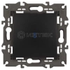 Выключатель 1-кл. СП Elegance 14-1102-05 10А IP20 250В 10AX с подсветкой механизм антрацит Эра Б0034219 изображение, фото