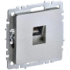 Розетка компьютерная СП RJ45 кат.5E BRITE РК10-БрА механизм алюм. IEK BR-K10-1-K47 изображение, фото