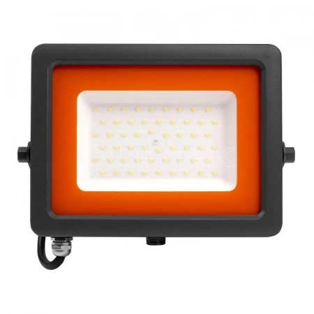 Прожектор светодиодный PFL-S2 50Вт 6500К IP65 220–240В ДО с клапаном закален. матов. стекло сер. Pro JazzWay 2853301D изображение, фото