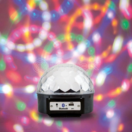 Лампа светодиодная "Диско-шар" 6Вт 6LED RGB 230В IP20 с пультом ДУ и Bluetooth Neon-Night 601-257 изображение, фото