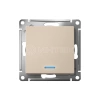 Переключатель 1-кл. AtlasDesign (сх. 6а) 10AX с подсветкой механизм песочн. Systeme Electric ATN001263 изображение, фото