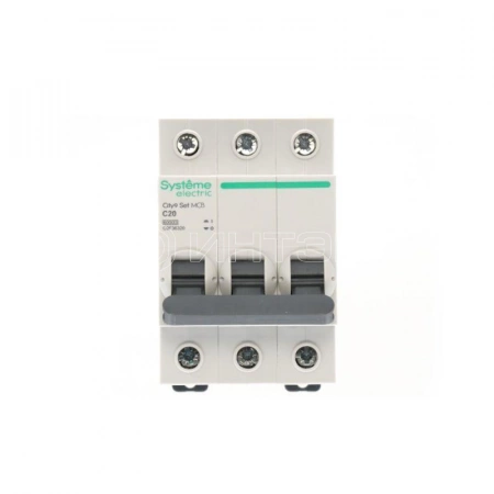 Выключатель автоматический 3п C 20А 6кА 400В City9 Set Systeme Electric C9F36320 изображение, фото