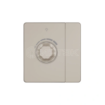 Светорегулятор 1-кл. СП TRIAC Systeme Infinity 10А 300Вт 250В с выключателем песчан. берег Systeme Electric FSE000521 изображение, фото