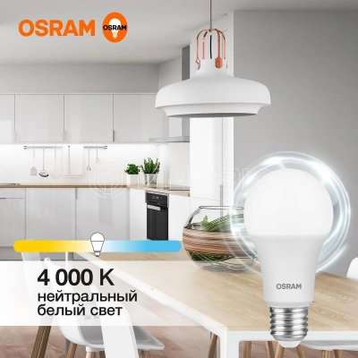 Лампа светодиодная LED Value LVCLA125 15SW/840 15Вт грушевидная матовая E27 230В 10х1 RU OSRAM 4058075579156 изображение, фото