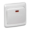 Выключатель 1-кл. СП Этюд 10А IP20 с подсветкой бел. Systeme Electric BC10-005B изображение, фото