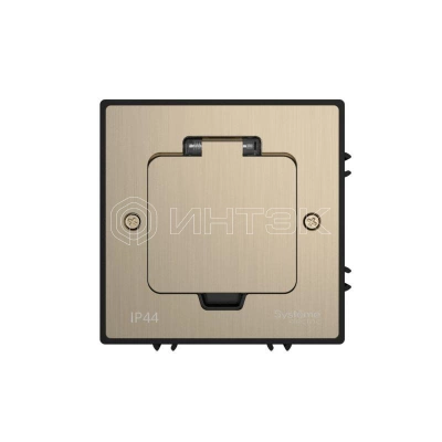 Лючок MultiDesk MDK20 на 2мод. IP44 с монтажной коробкой для бетонных полов никель Systeme Electric MDK20202NC изображение, фото