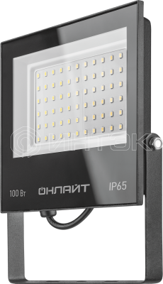 Прожектор светодиодный 90 500 OFL-03-100-6.5K-BL-IP65-LED 100Вт 6500K IP65 8000лм черн. ОНЛАЙТ 90500 изображение, фото