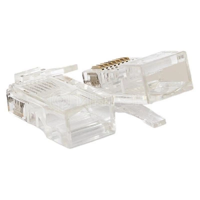 Коннектор RJ45 (8P8C) кат.5E неэкранир. TERACOM универс. (уп.50шт) EKF TRC-PLUG-5EUTP-50 изображение, фото