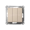 Выключатель 3-кл. AtlasDesign (сх. 1+1+1) 10AX механизм песочн. Systeme Electric ATN001231 изображение, фото