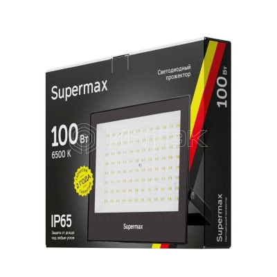 Прожектор светодиодный Supermax SPR 100Вт 6500К 10000лм IP65 КОСМОС S_PR_LED_100 изображение, фото