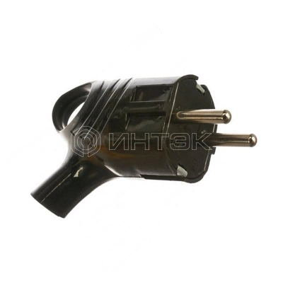 Вилка электрическая с заземл. с кольцом (ушком) 16А 250В IP20 черн. TOKOV ELECTRIC TKL-PLUZR-C05 изображение, фото