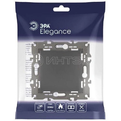 Выключатель 1-кл. СП Elegance 14-1101-05 10А IP20 250В 10AX механизм антрацит Эра Б0034212 изображение, фото