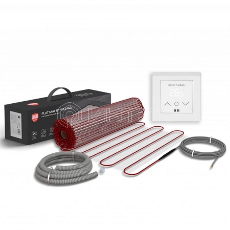 Мат нагревательный Royal Thermo Flat Mat RTFM 2-150-10 с терморегулятором RTS-16 изображение, фото