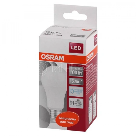 Лампа светодиодная LED Star Classic A 100 10W/865 10Вт грушевидная матовая 6500К холод. бел. E27 1060лм 220-240В пластик. OSRAM 4052899971585 изображение, фото