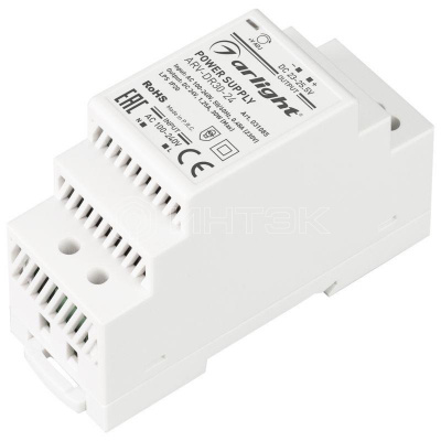 Блок питания ARV-DR30-24 24В 1.25А 30Вт IP20 DIN-рейка Arlight 031085 изображение, фото