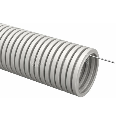 Труба гофрированная ПВХ d16мм с протяжкой сер. (уп.75м) TOKOV ELECTRIC TKE-TG/P-16-C06/75 изображение, фото