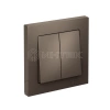 Выключатель 2-кл. СП AtlasDesign 10А IP20 (сх. 5) 10AX в сборе мокко Systeme Electric ATN000652 изображение, фото