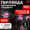 Гирлянда светодиодная "Нить Короны" 3м 20LED 8 режимов 220В IP20 мультиколор ЭРА Б0041898 изображение, фото