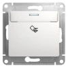 Выключатель карточный 1-кл. 1мод. СП Glossa 10А IP20 (сх. 6) механизм бел. Systeme Electric GSL000169 изображение, фото