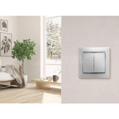 Выключатель 2-кл. СП Valena 10А IP31 250В механизм бел. IEK 774405 изображение, фото