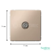 Розетка телевизионная проходная TV ArtGallery 4дБ механизм песочн. Systeme Electric GAL001292 изображение, фото