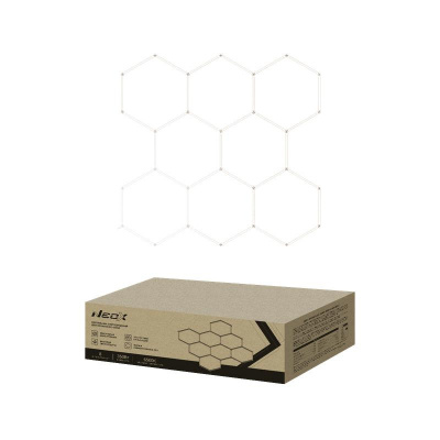 Светильник светодиодный ДБО-HEXAGON 8С-35065 350Вт 6500К 230В 2350х2442мм 8 сот 0.5м шнур с вилкой NEOX 4690612066639 изображение, фото
