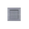 Розетка 1-м с крышкой Karea RIZZ STAR с заземл. сер. Makel 88065029 изображение, фото