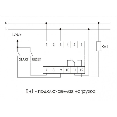 Реле времени PCS-516 8А 230В 1 перекл. IP20 многофункц. вход: START/RESysteme ElectricT монтаж на DIN-рейке (аналог РВО-1М) F&F EA02.001.013 изображение, фото
