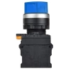 Переключатель 3 полож. 2НО с подсветкой син. MASTER IEK MI-SW60-20XD-4-14-3-K07 изображение, фото