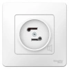 Розетка FM радио 1-м СП Blanca 16А 250В бел. Systeme Electric BLNPS000011 изображение, фото