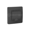 Розетка 1-м СП Blanca 16А IP44 250В с заземл. защ. шторки с крышкой антрацит Systeme Electric BLNRS441116 изображение, фото