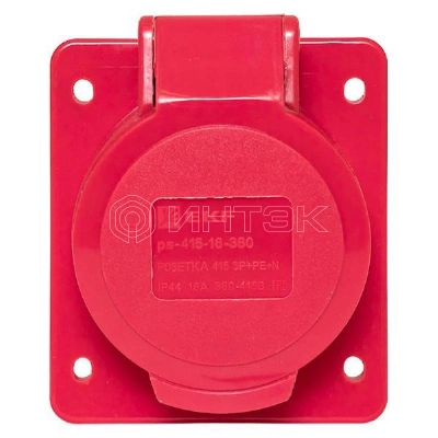 Розетка скрыт. уст. 16А 380В 3P+РЕ+N IP44 (415) EKF ps-415-16-380 изображение, фото