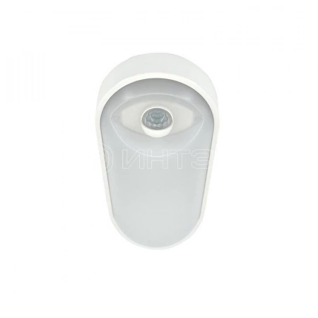 Светильник светодиодный WP 15 C 12W OP 840 W10L22 WH MDM 220х106х60мм 12Вт 4000К IP54 ЖКХ овал. пылевлагозащ. с датчиком движ. бел.  15071524500 изображение, фото