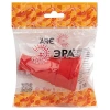Розетка RX10-R-IP44 16А IP44 прямая с заземл. каучук красн. ЭРА Б0055419 изображение, фото