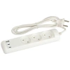 Удлинитель электрический U-3-1.5m-USB-W 3 розетки + 3xUSB A+C 1.5м 10А бел. Эра Б0069075 изображение, фото