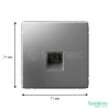 Розетка компьютерная ArtGallery RJ45 кат.6A механизм сталь Systeme Electric GAL000986 изображение, фото