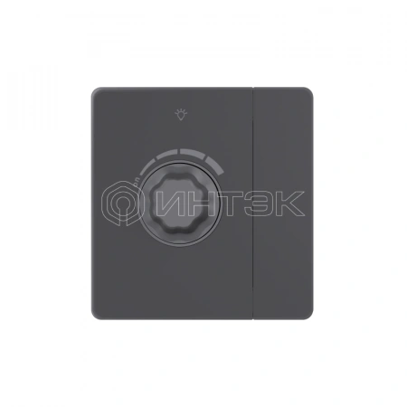 Светорегулятор 1-кл. СП TRIAC Systeme Infinity 10А 300Вт 250В с выключателем вулканический пепел Systeme Electric FSE000721 изображение, фото