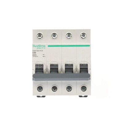 Выключатель автоматический 4п City9 Set (АВ) С 50А 6кА 400В Systeme Electric C9F36450 изображение, фото