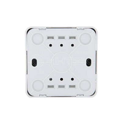 Кнопка звонка 1-кл. 1п ОП Viola 10А IP20 бел. LEZARD 751-0200-103 изображение, фото