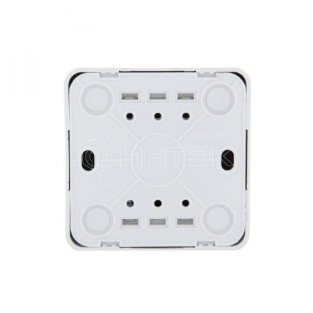 Кнопка звонка 1-кл. 1п ОП Viola 10А IP20 бел. LEZARD 751-0200-103 изображение, фото
