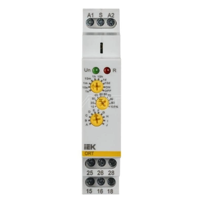 Реле времени ORT 12-240В AC/DC 2 контакта многофункц. IEK ORT-M2-ACDC12-240V изображение, фото