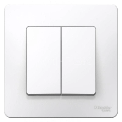 Переключатель проходной 2-кл. СП Blanca 10А IP20 (сх. 6+6) 250В бел. Systeme Electric BLNVS106601 изображение, фото