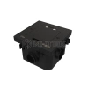 Лючок MultiDesk MDK20 на 2мод. IP44 с монтажной коробкой для бетонных полов черн. матов. Systeme Electric MDK20202MBC изображение, фото